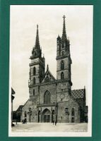 Basel, Münster, belebt, ungelaufen, ca, 1934