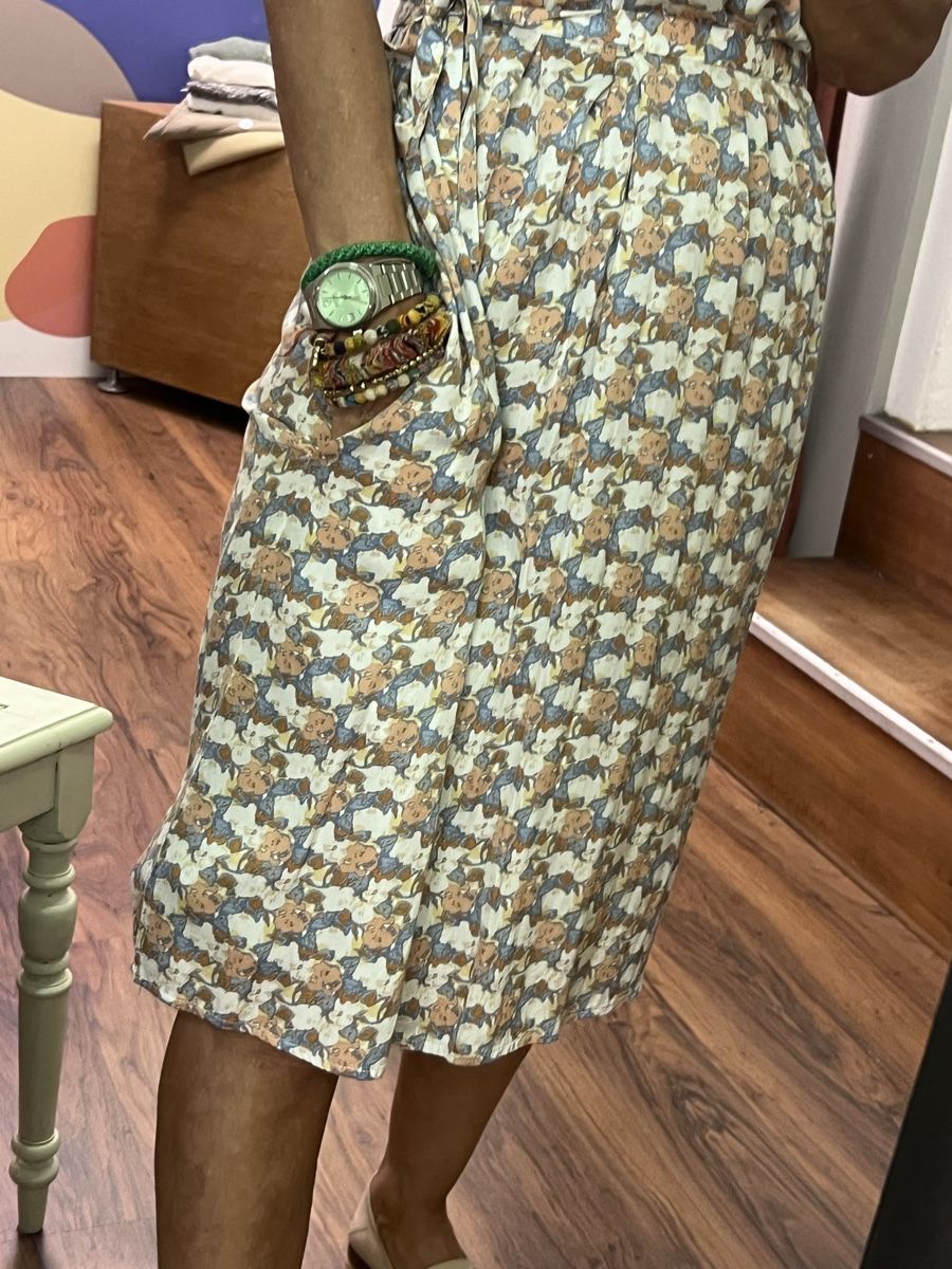 Vestiti: Luftiges Kleid dez.Farben Gr.38 Viskose  – Usato da Burgdorf venduto da puppennetz 1
