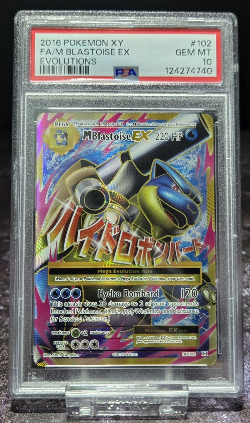 Pokémon Sammelbilder & Trading cards: 2016 POKEMON XY EVOLUTIONS #102 FA/M BLASTOISE EX PSA 10 – Gebraucht aus Lauerz von gp9_zt9k 5