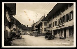 AK Wiedlisbach, Gasthaus Schlüssel in der Hauptstrasse, Hist