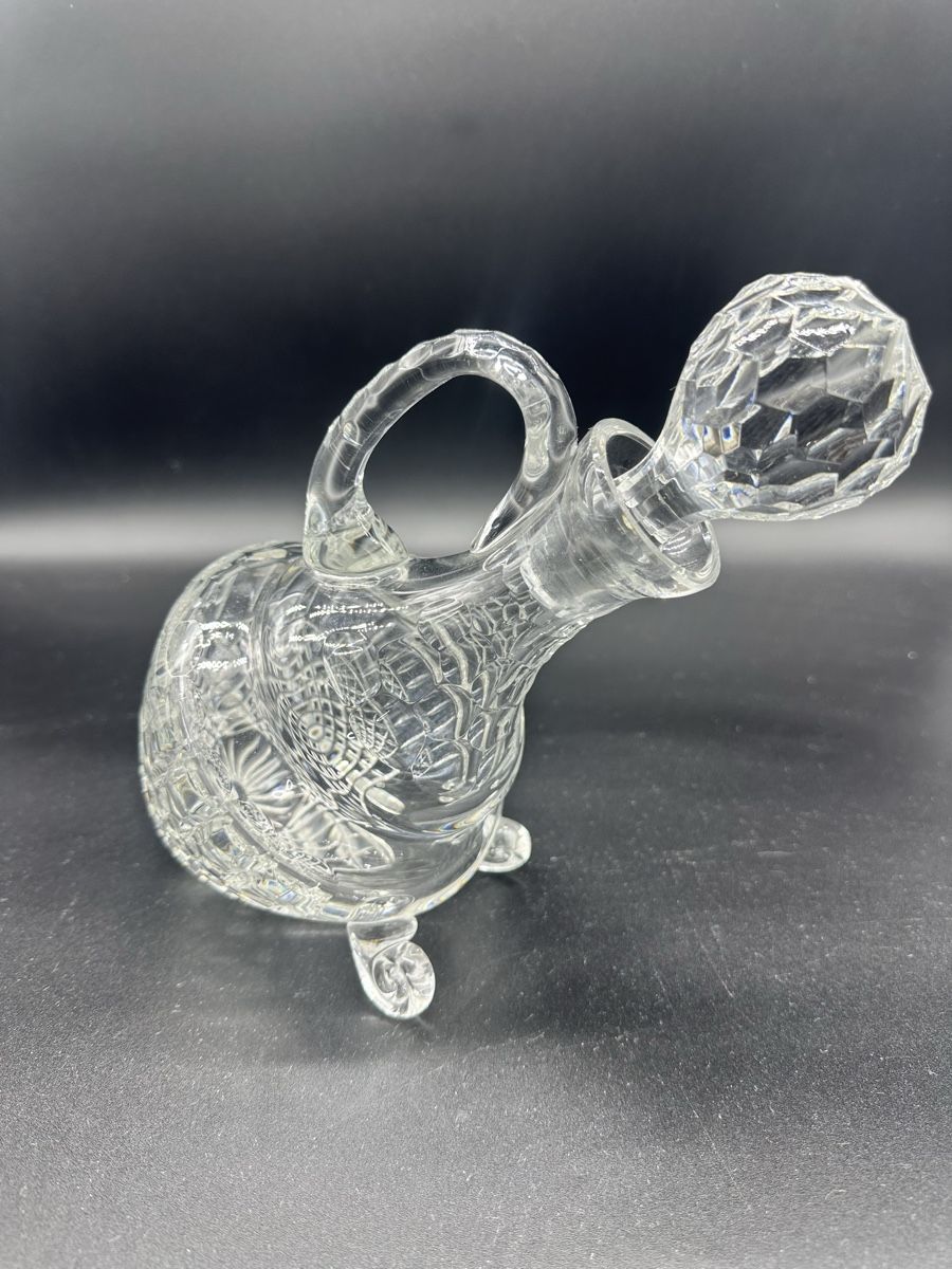 Caraffe: Genuine Lead Crystal Pointed Tilted Decanter – Usato da Villmergen venduto da JacRon 4