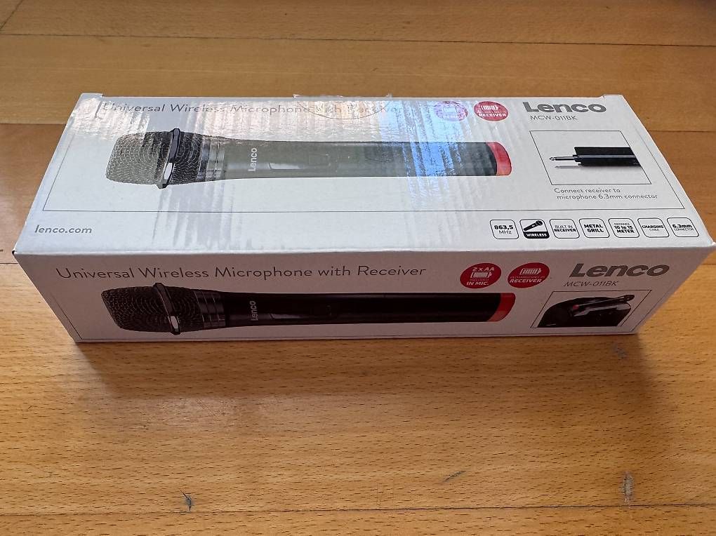 Microfoni: Lenco Wireless Microphone w/Receiver 6.3mm Connector Used 1X – Usato da Zürich venduto da rob_b9v6 4