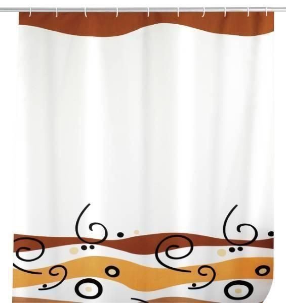 Tende: Polyester Duschvorhang-WAVES-180 X200 CM – Nuovo (secondo la descrizione) da Rupperswil venduto da big-one-sale 1