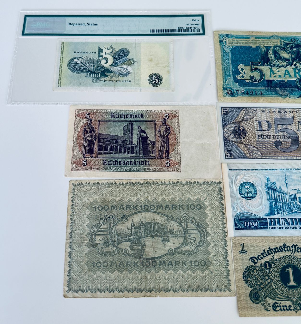 Banknoten: **Deutsche Mark Banknoten Lot** – Gebraucht aus Langrickenbach von MeUs74 8