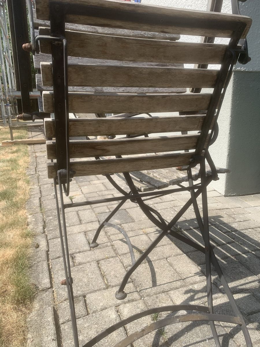 Sedie: Gartenstühle Holz Metall 2er Set gebraucht – Usato da Langenthal venduto da grisini01 3