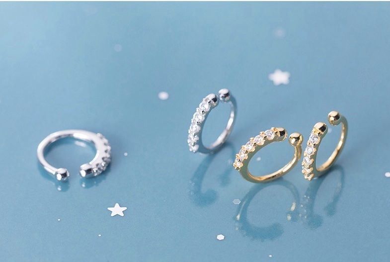 Orecchini pendenti & Orecchini a lobo: silber ear cuffs – Nuovo e nell'imballaggio originale da St. Gallen venduto da yatoot26