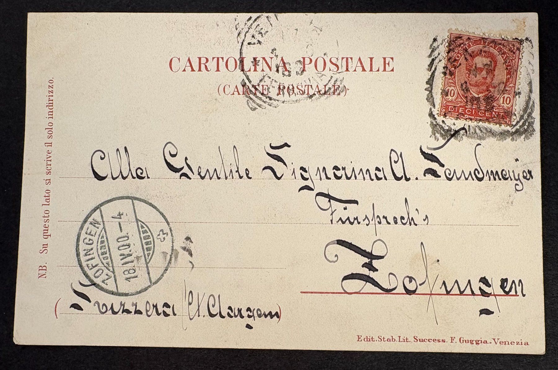 Cartes postales: ANSICHTSKARTE VENEZIA 1900 – D'occasion à Ostermundigen par Wyatt-Earp 1