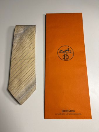 Hermès Taft Streifen Krawatte