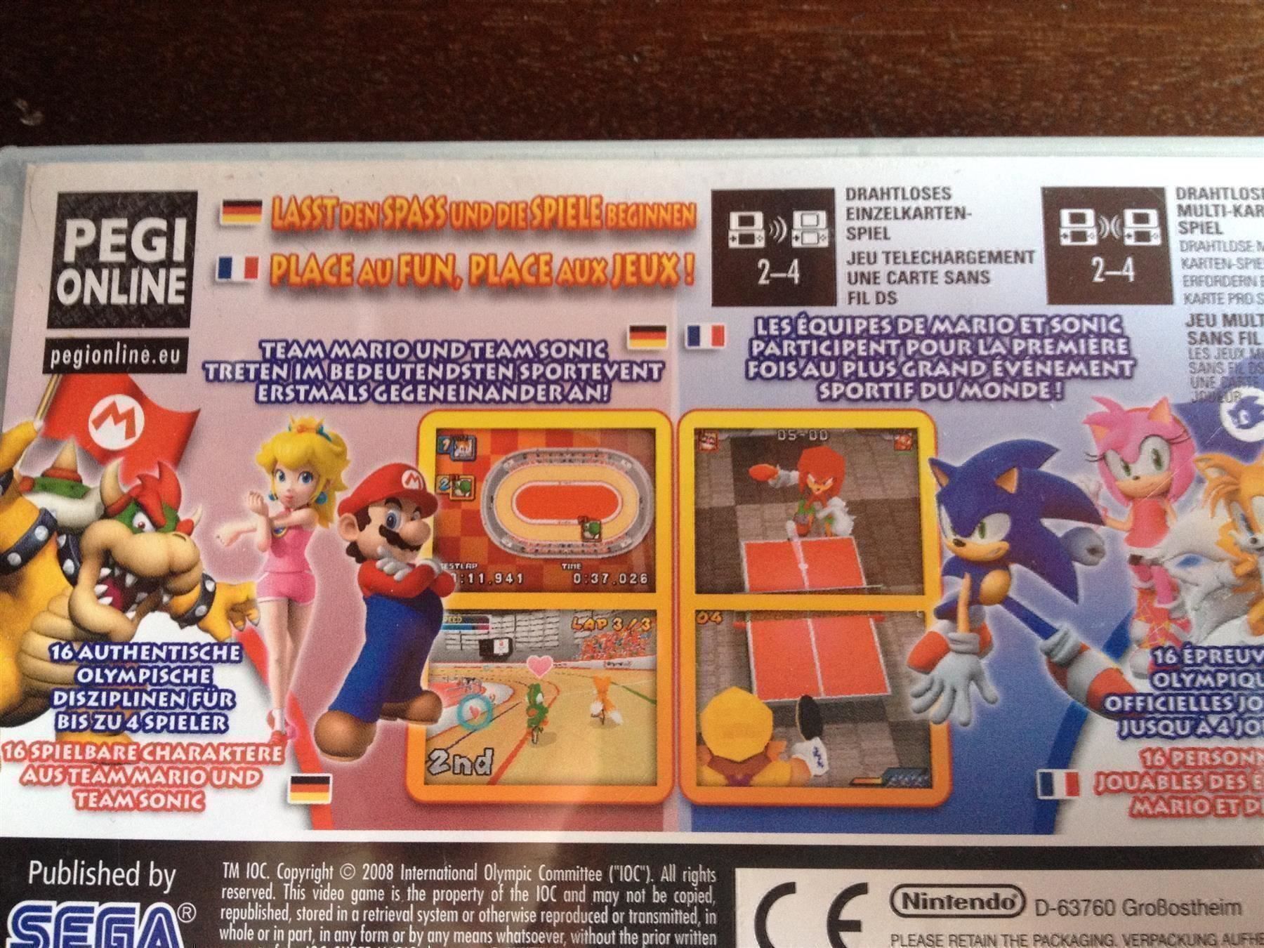 Nintendo Giochi: Mario & Sonic - Aux jeux olympiques – Usato da Farvagny-le-Grand venduto da LaCaverne 3