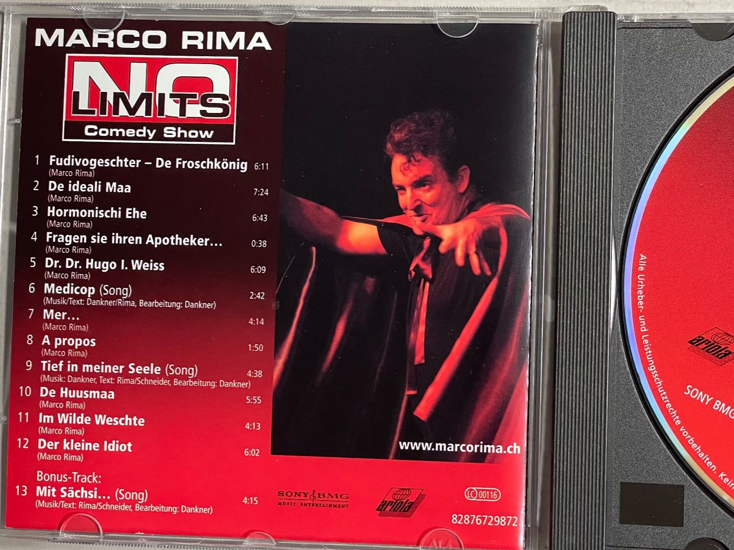 CD: Marco Rima – Usato da Muri b. Bern venduto da AdidasCollector 2