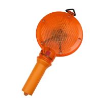LED Baustellenleuchte Signallampe Baulampe orange batterie