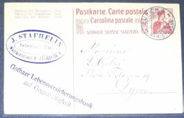 Postkarte / Ganzsache / Zürich