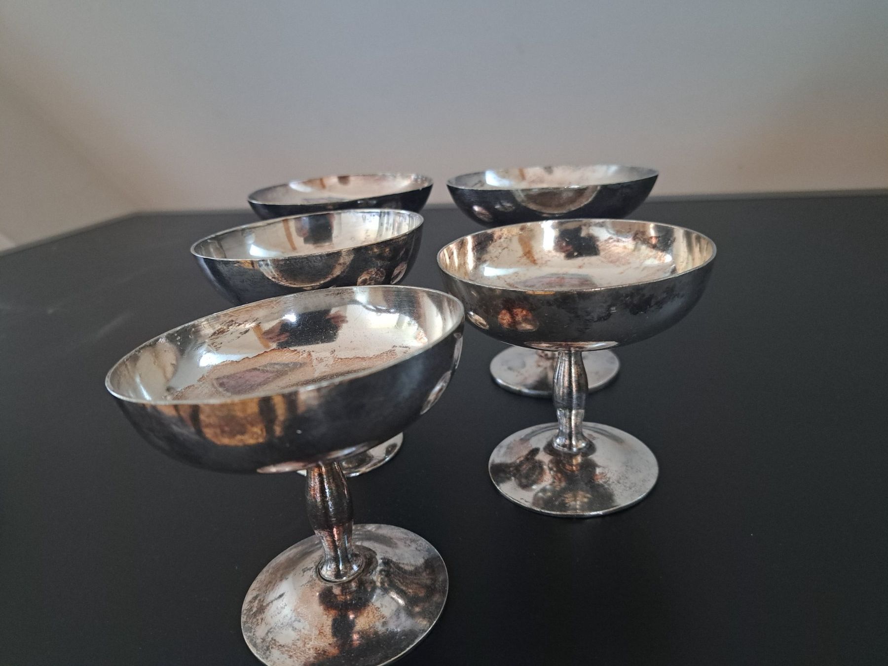 Geschirrsets: Glacéschalen aus Hotelsilber – Gebraucht aus Zürich von Mondmatrose01 1