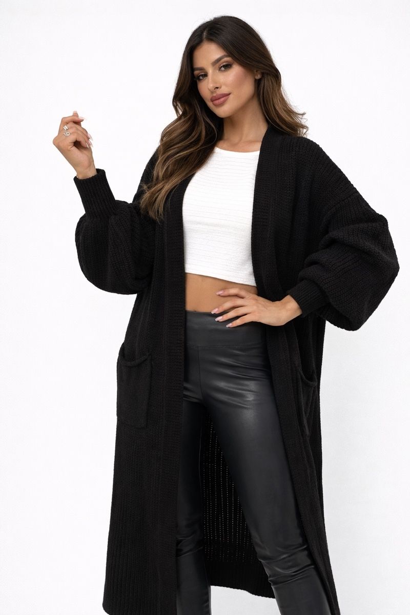 Giacche: CARDIGAN - Strickjacke - black - 100% Baumwolle – Nuovo e nell'imballaggio originale da Zürich venduto da luxuryoutlet1 2