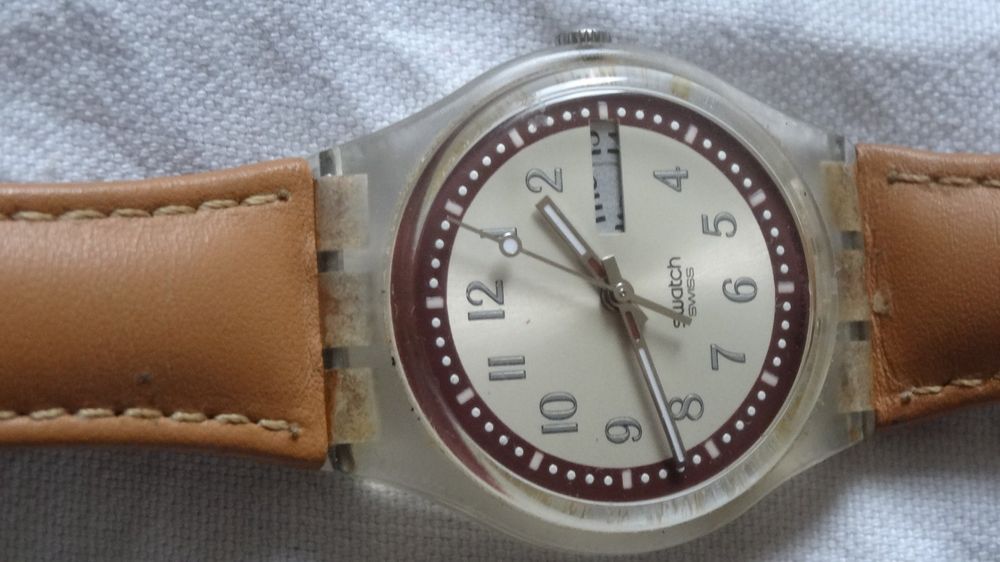 S-WATCH  SCHÖNE HERREN  UHR,QUARTZ,DATE.TAG.LÄÜFT 8