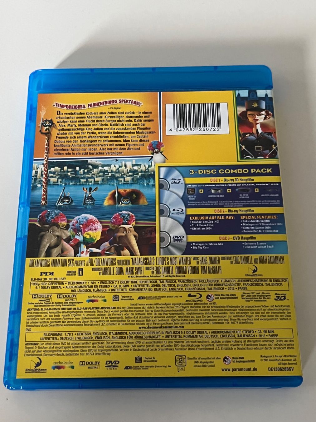 Alle DVDs: Madagascar 3 - Flucht durch Europa - Blu-Ray 3D – Neu (gemäss Beschreibung) aus Altstätten SG von sheamus 1