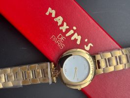 Maxim's de Paris Herrenuhr, neuwertig, Vintage!