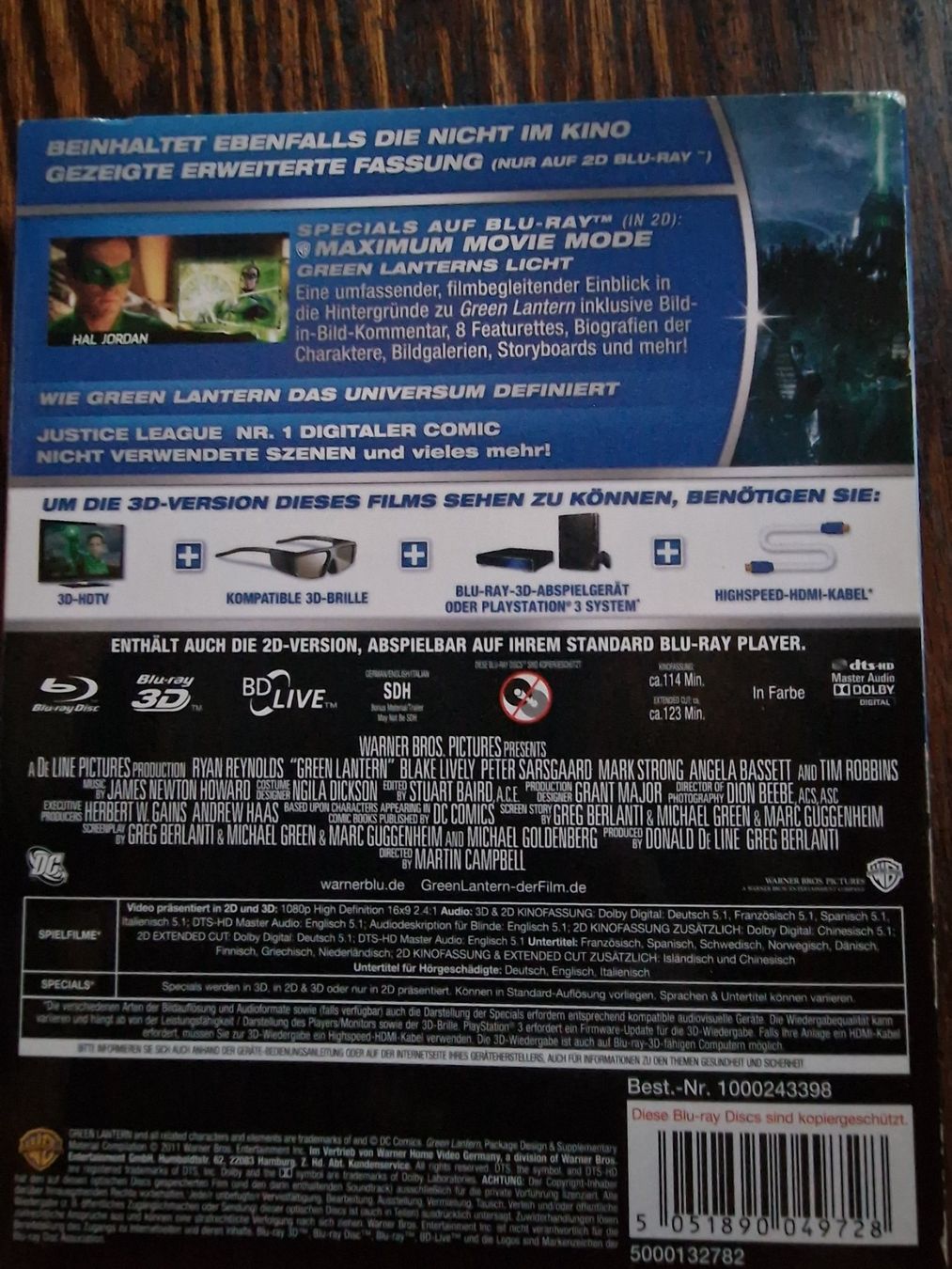 Tutti i DVDs: Blu-ray 3D Green Lantern guter Zustand – Usato da wünnewil venduto da mar_f2z8 1