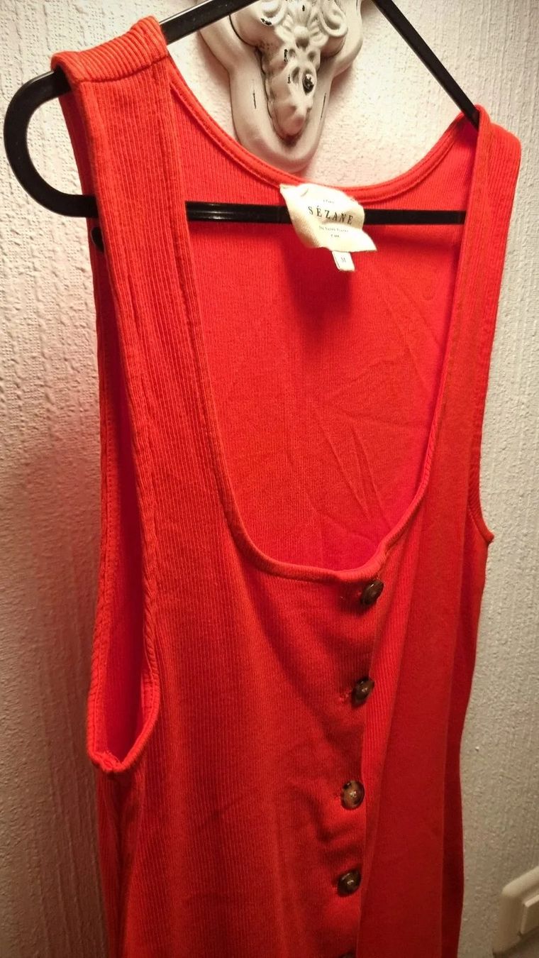 Kleider: Robe longue Sezane orange – Gebraucht aus Vevey von fer3ica 1
