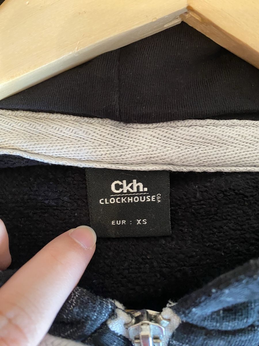 C&A Giacche: Sweat capuche Clockhouse noir gris, XS – Usato da Aigle venduto da Celina28 2