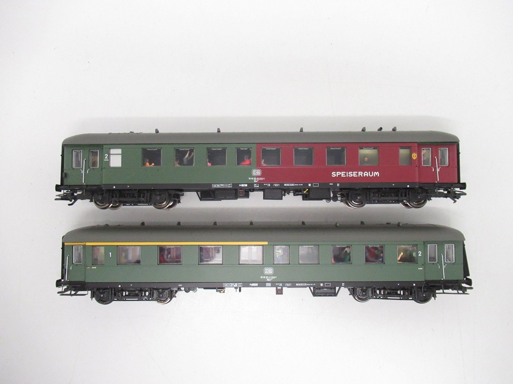 Modellini di ferrovie: Pullman 36102+3 Eilzugwagen 1./2.Klasse+Speisewagen DB DC H0 – Usato da Basel venduto da mhmarken 1