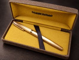 Stylo plume Waterman plaqué or plume or 18K Made in France