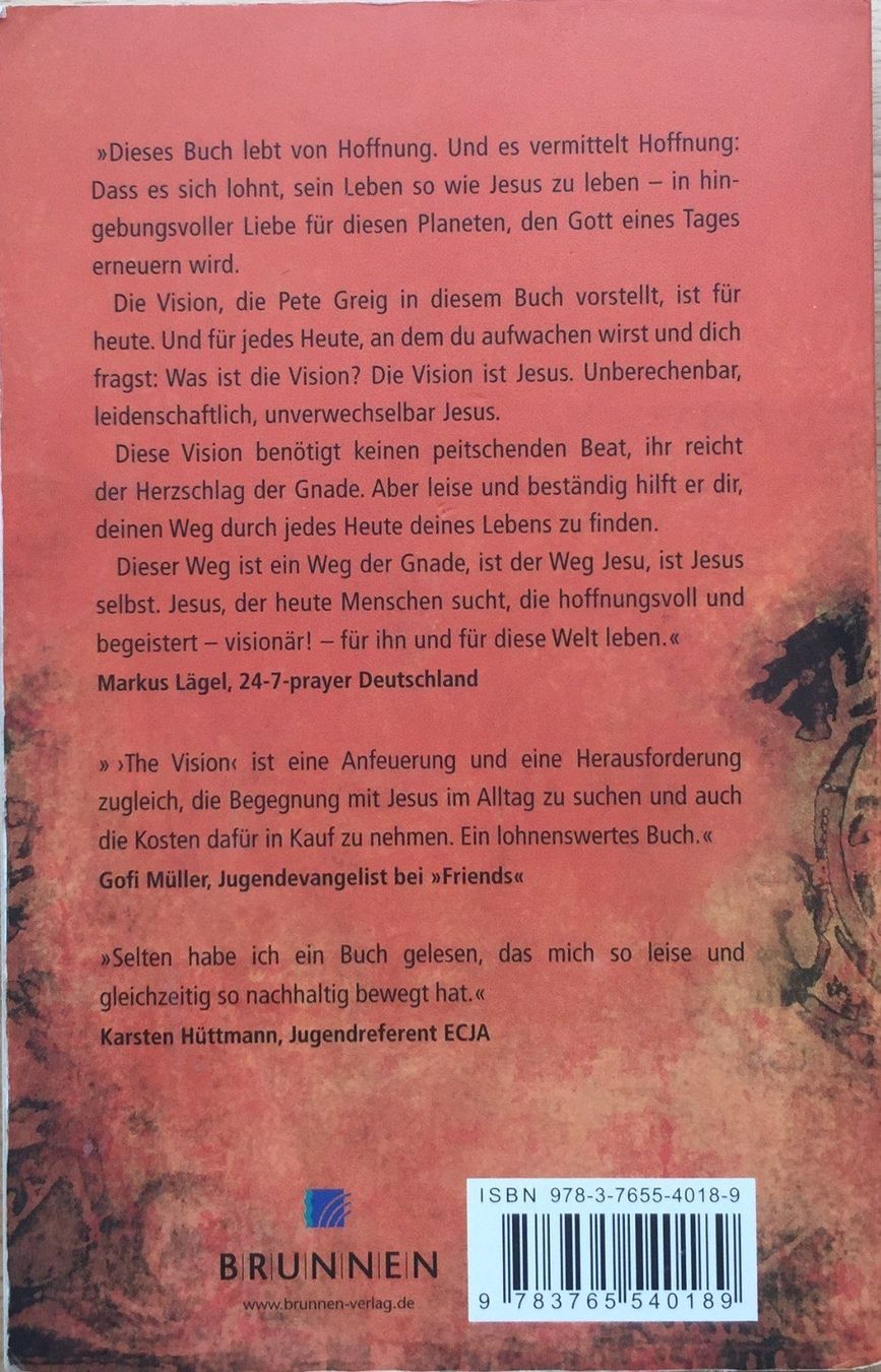 Libri: Buch - The Vision – Usato da Leimbach TG venduto da manu-tg 1