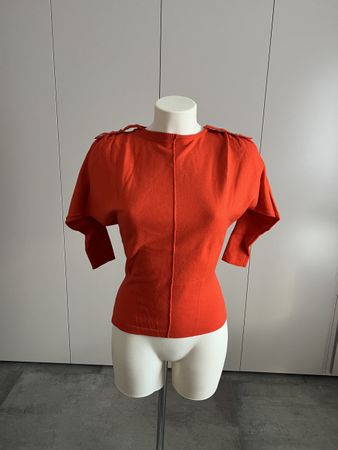 Karen Millen Stylish Orange Knitted Top
