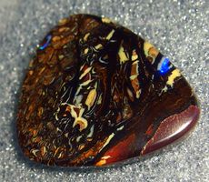 🔥 Boulder Opal Edelstein, Top Schliff, Rarität...