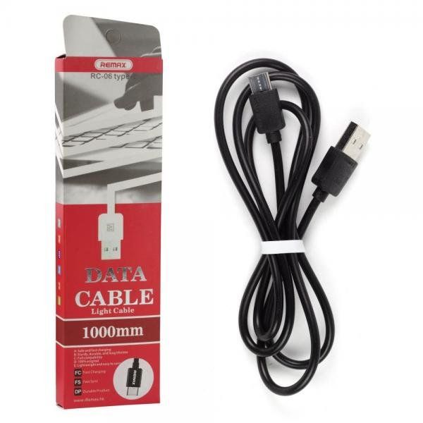 Cavi: USB Type-C Kabel von REMAX 1m schwarz – Nuovo e nell'imballaggio originale da Basel venduto da tniederlaender