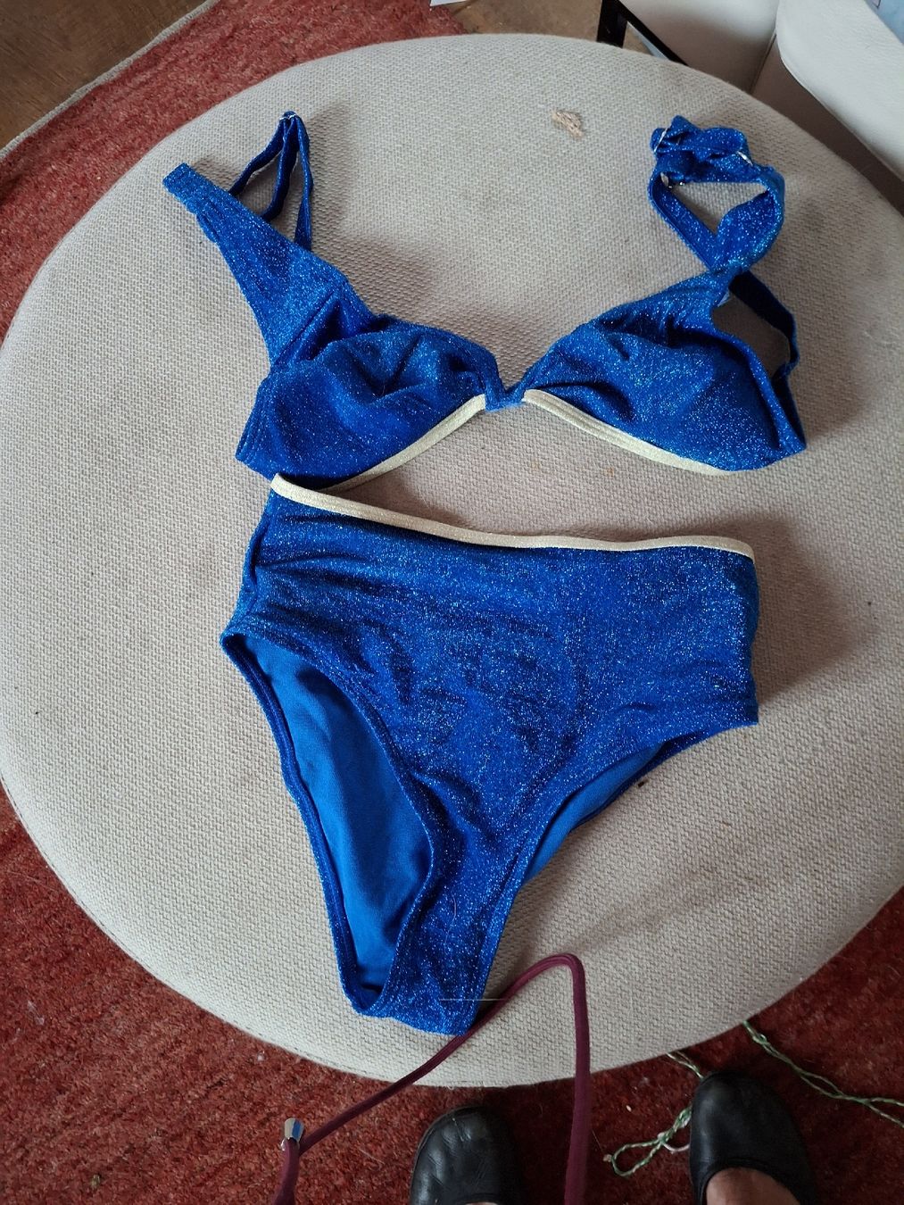 Maillots de bain & Bikinis: Bikini blau glitzer Grösse S einmal getragen – Neuf (Voir description) à Burgdorf par kar_6z98 5