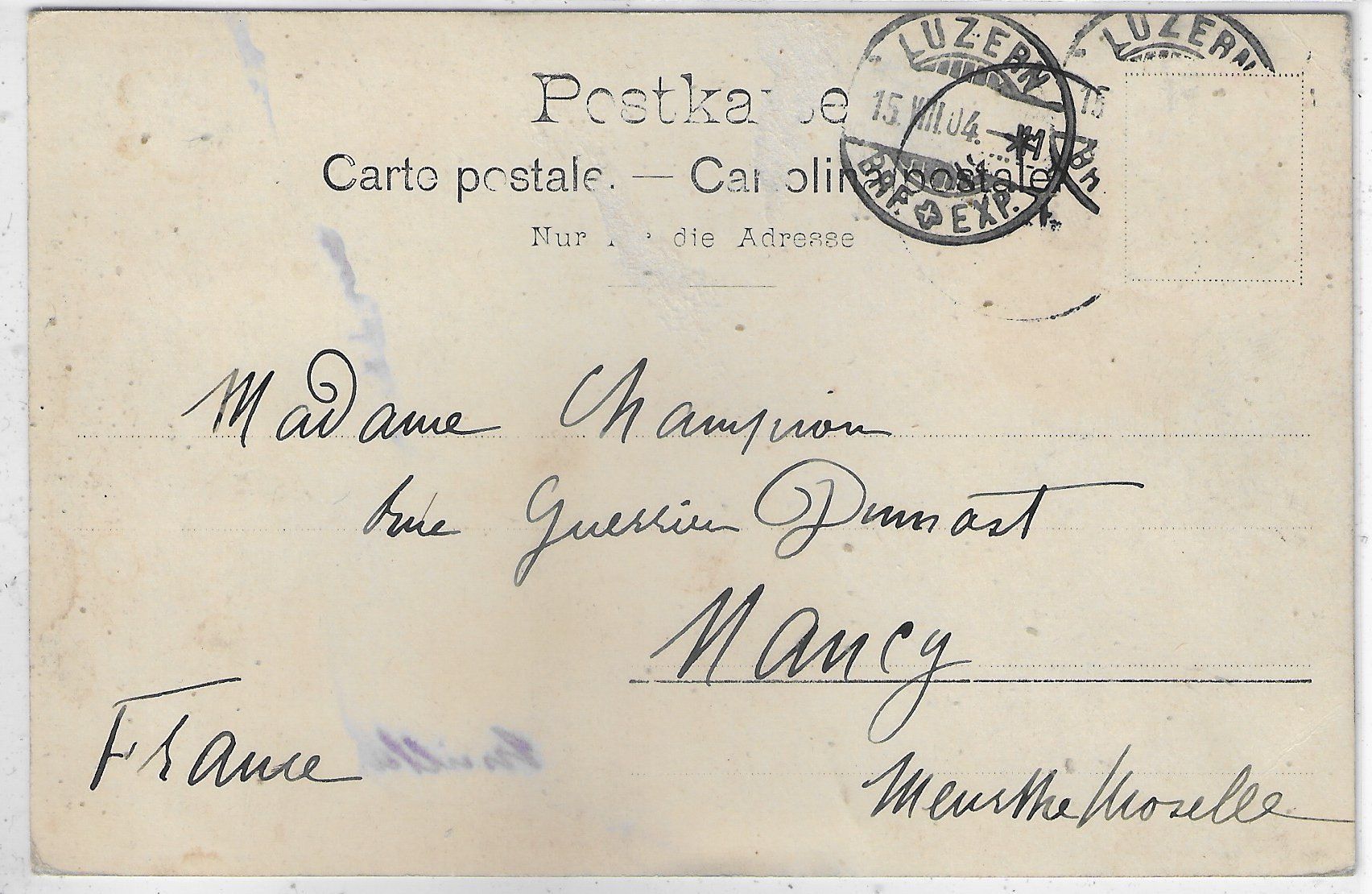 Cartoline postali: Weggis - Dorfpartie mit Kirche – Usato da Ettingen venduto da Kartenplanet 1