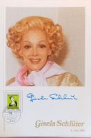 Gisela Schlüter 1914-1995 Autogramm Sammelkarte 18x26cm