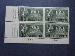 1945 Z-Nr. 269 PAX 4er Block postfrisch**