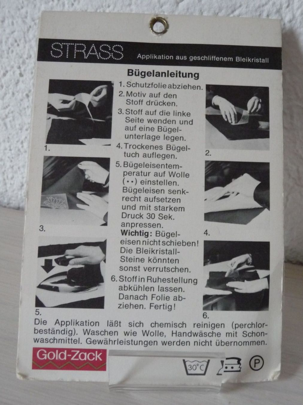 Tessuti: Patch mit Strass - Patch avec strass – Nuovo e nell'imballaggio originale da Savagnier venduto da Marderuth 1