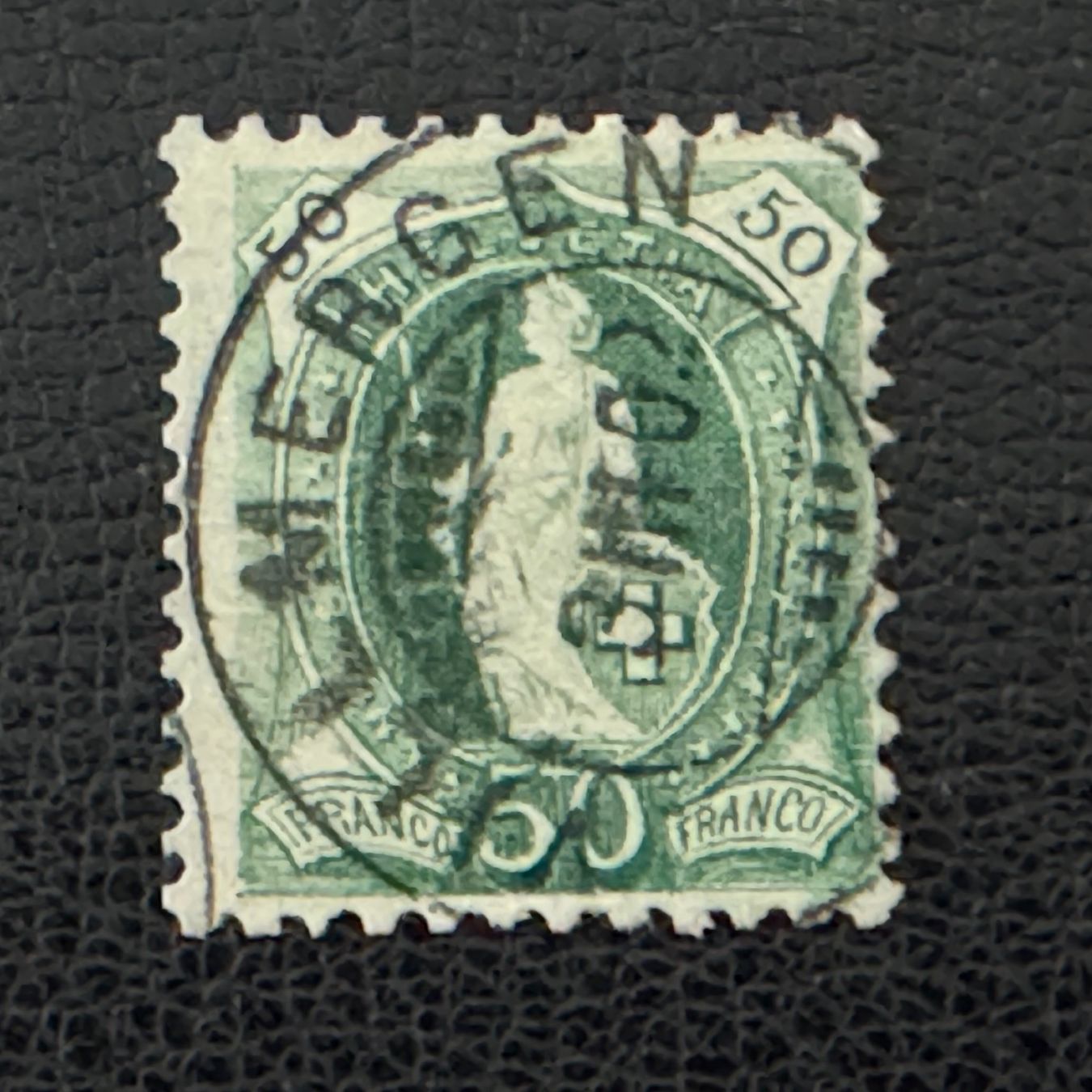 Alle Briefmarken: Stehende Helvetia 1899, 74D, gestempelt – Gebraucht aus Stallikon von HILDECH1 1