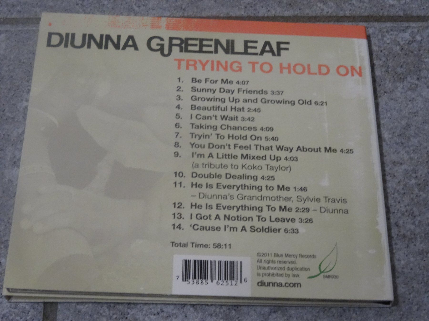 CD: Diunna Greenleaf - Trying to Hold On CD – Usato da Olten venduto da Disc-Ausverkauf 1