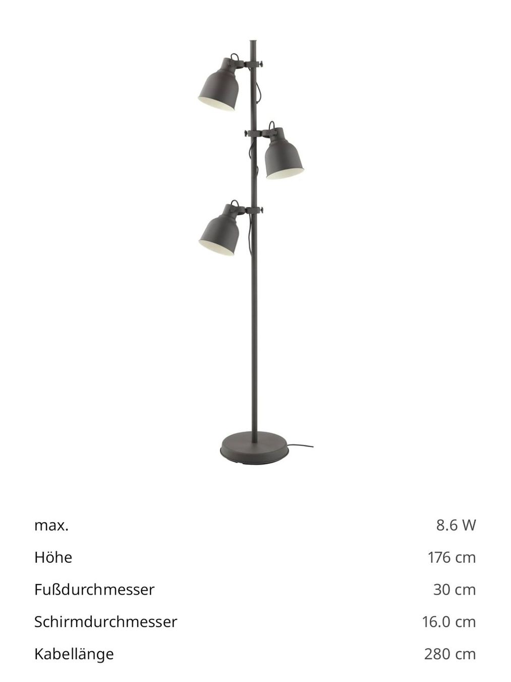 Lampade: Standleuchte / Stehlampe – Nuovo (secondo la descrizione) da Zürich venduto da sim_pvl8