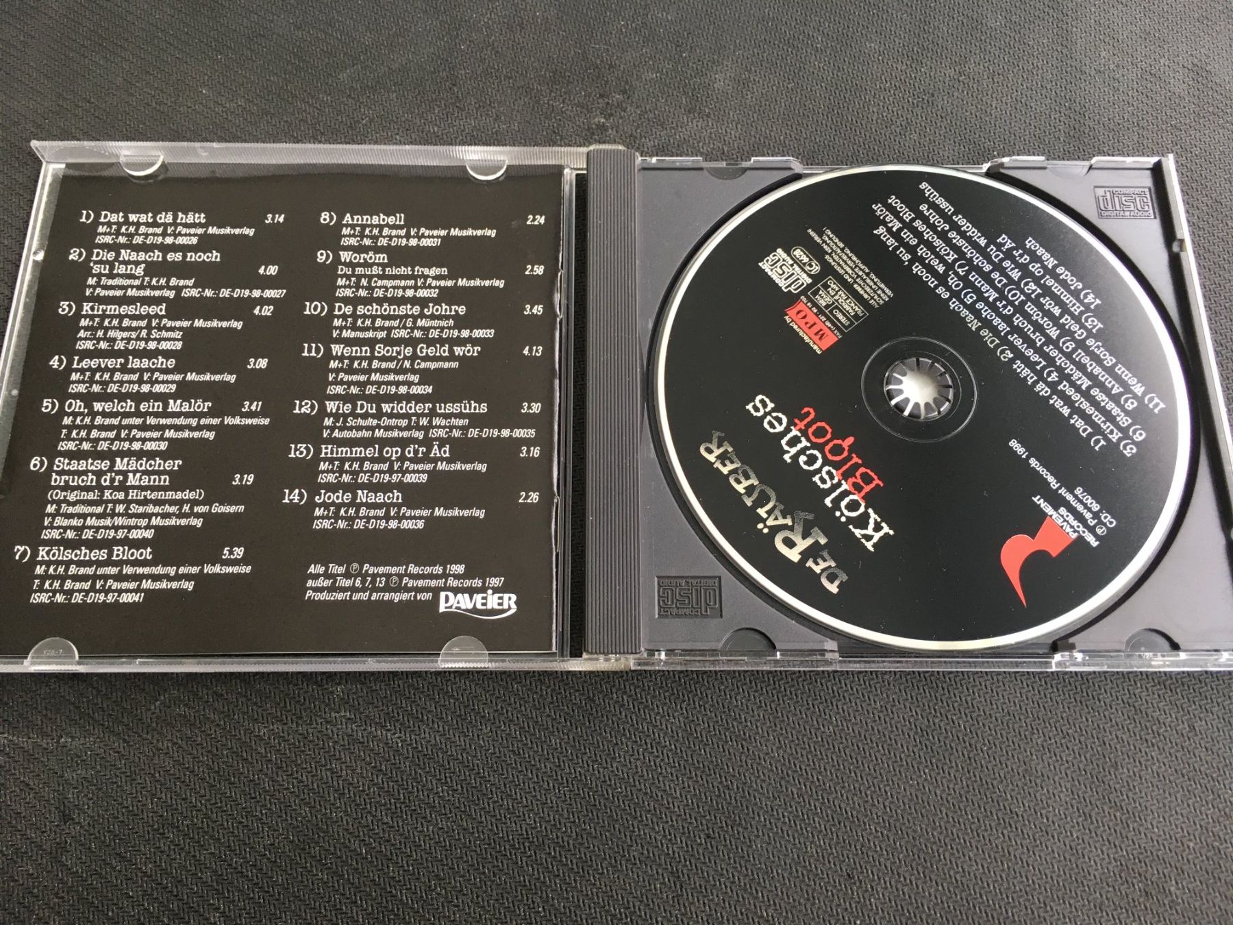 CD: De Räuber - Kölsches Bloot -CD- – Usato da St.Gallen venduto da MedienJoe 1