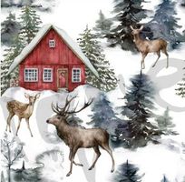 Serviette winter landscape (1634) 2Stk.