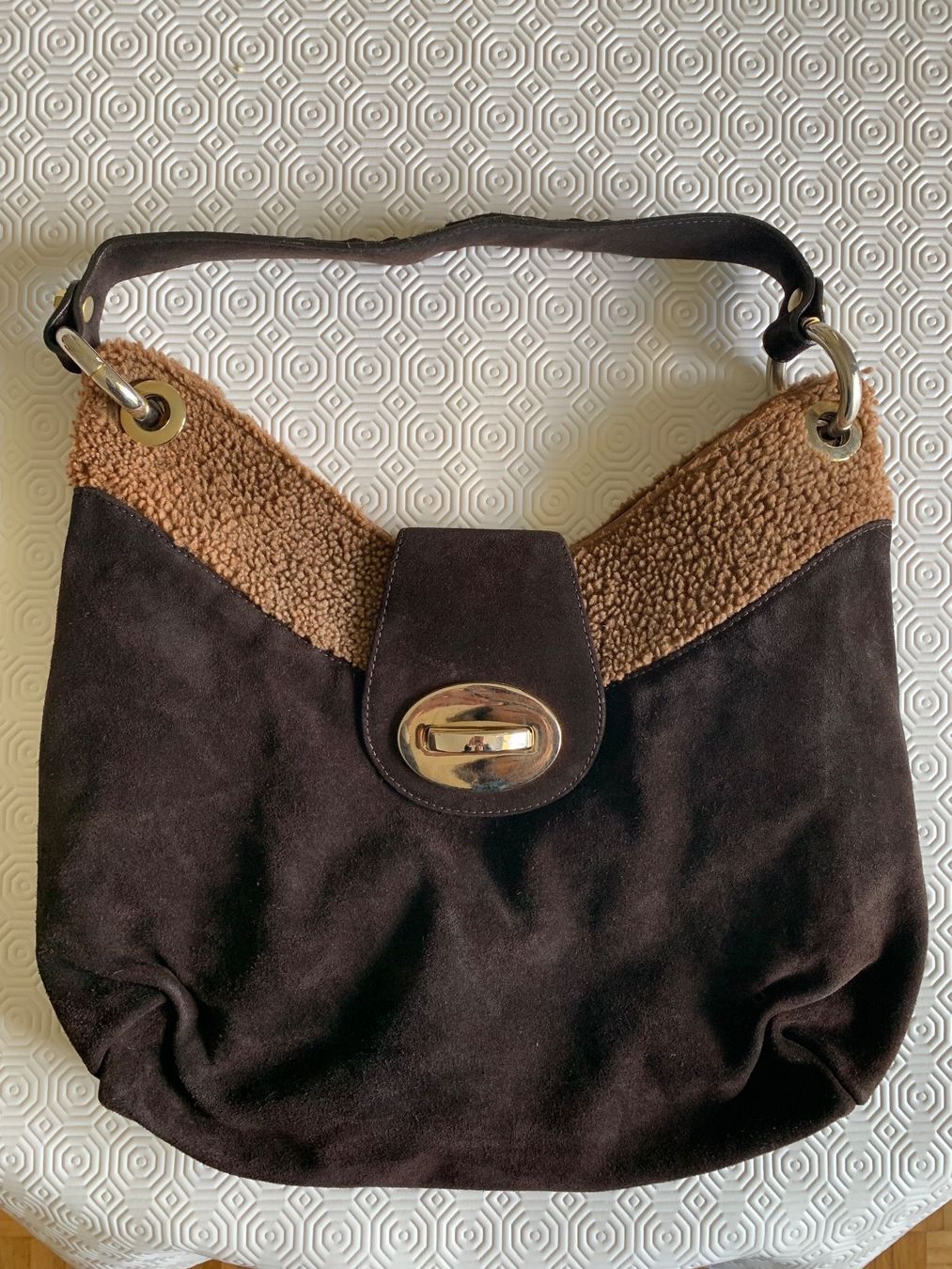 Taschen für Damen: Sac a main/ Handtasche avec/mit Dustbag STUART WEITZMAN – Gebraucht aus Corsier GE von Helene2365