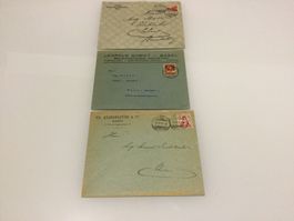 1910-24 KZunr. 120 + 174, 3 Basler Geschäftsbriefe