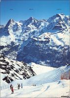 Mürren BE // Seilbahn Schilthorn Ski Abfahrt // Winter
