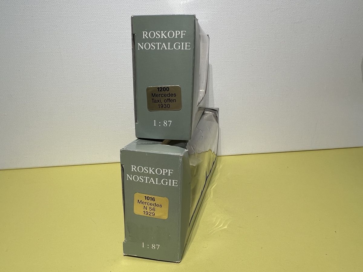 Roskopf Modellini d'auto: Roskopf Mercedes Oldtimer in 1/87 – Nuovo e nell'imballaggio originale da Weinfelden venduto da Kammerflimmern 1