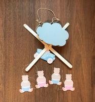 Baby-Musik/ Mobile/ dreht sich z. Aufhängen, m. Bären (Holz)