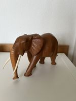 Holz Elefant Deko, Handarbeit, Vintage Stil!