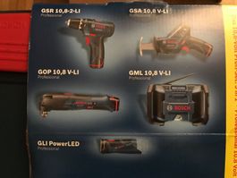 Bosch 5er Set, Ladegerät + 1x10.8 V Akku