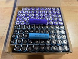 100x Samsung / LG 18650 Zellen