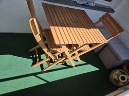 Balcony/garden chair and table