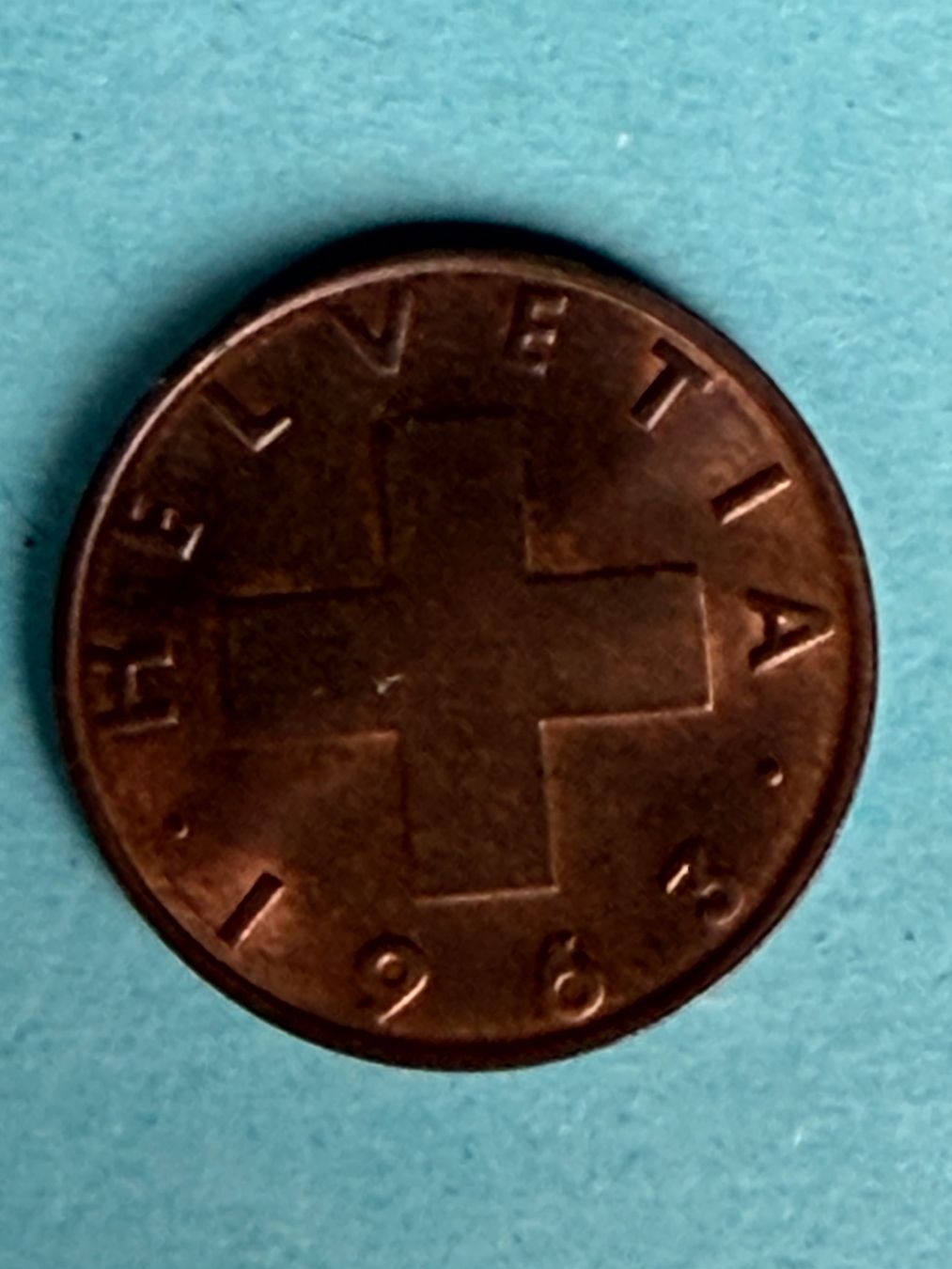 Tutti le monete: 2 Centimes 1963 Berne - UNZIKULIERT / FDC – Usato da LE LIGNON venduto da Katanaion